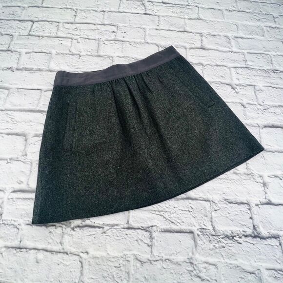 NOT FOR SALE       J. Crew Factory Skirt Women's Size 8 Grey Wool Blend A-line - Picture 1 of 8